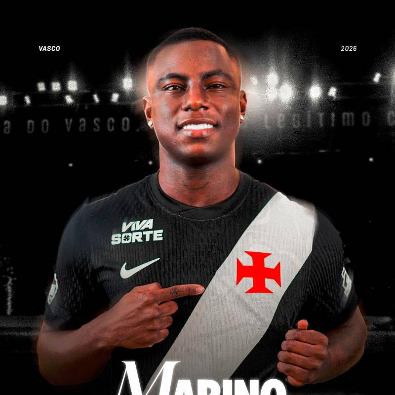 La imagen con la que Vasco da Gama presentó a Marino Hinestroza en sus redes sociales. FOTO CORTESÍA VASCO DA GAMA