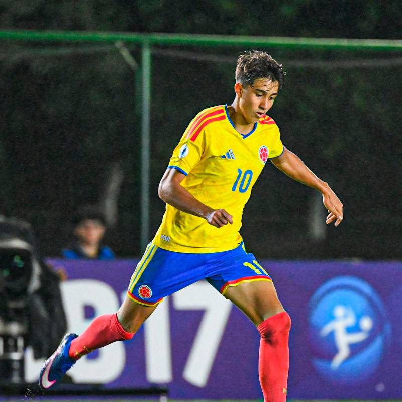 Samuel Martínez ha dado mucho de qué hablar tras su brillante actuación con Colombia en el Sudamericano Sub-17. FOTO FCF