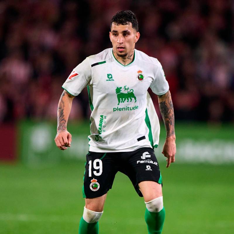 Gustavo Puerta jugó 32 partidos en la campaña de ascenso del Racing de Santander. FOTO: GETTY