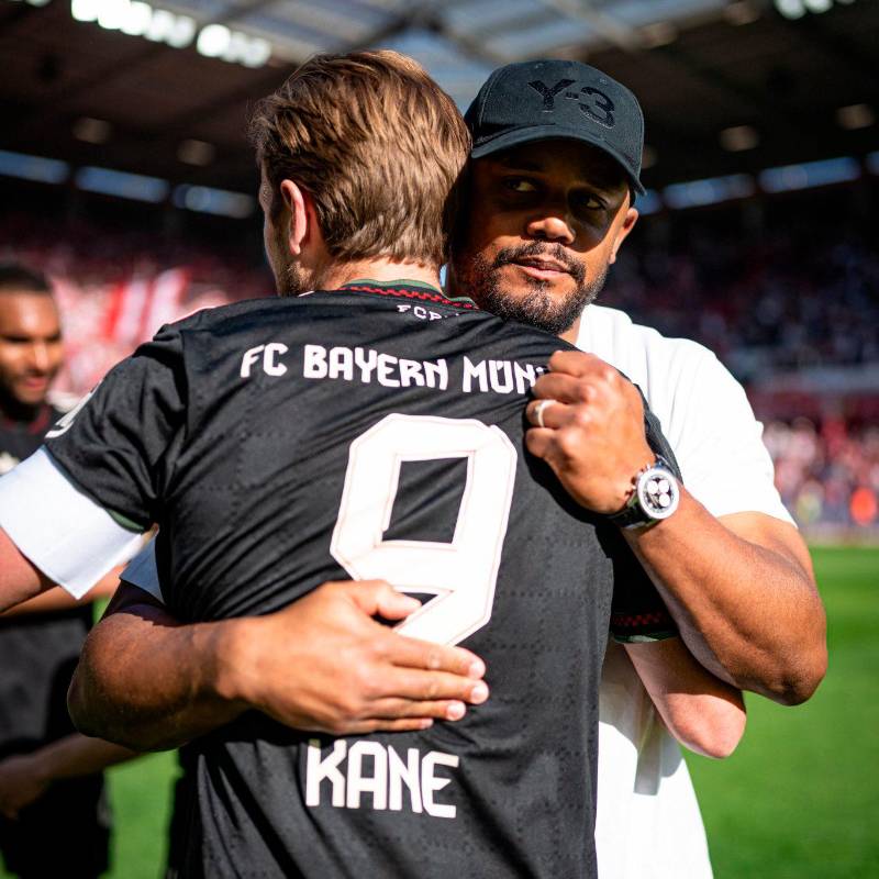 Harry Kane y Vincent Kompany fueron rivales durante 8 temporadas en la Premier League. Hoy, Kompany es el entrenador del Bayern Múnich y Harry Kane es el goleador del equipo. FOTO: X BAYERN