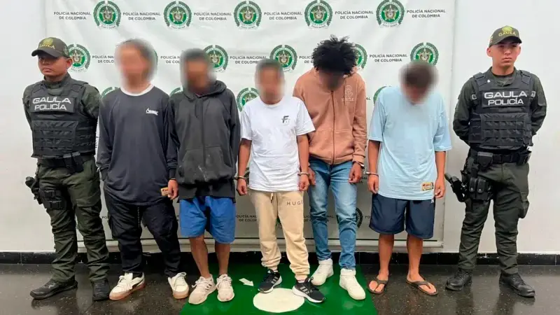 El golpe a las bandas en Itagüí dejó catorce capturados. FOTO: CORTESÍA