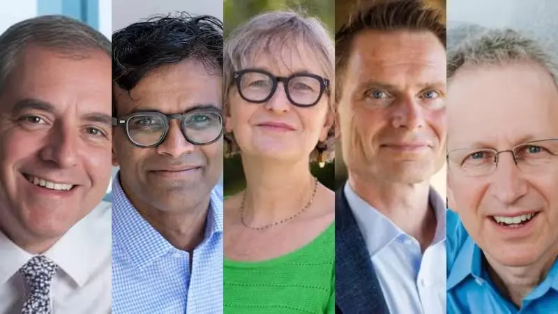 David Autor, Sendhil Mullainathan, Marianne Bertrand, Nicholas Bloom y Larry Katz. FOTO: Tomada de La Tecerca