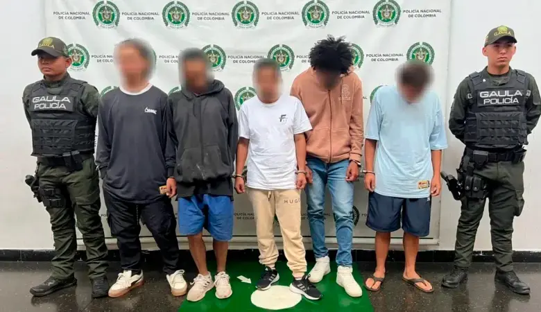El golpe a las bandas en Itagüí dejó catorce capturados. FOTO: CORTESÍA