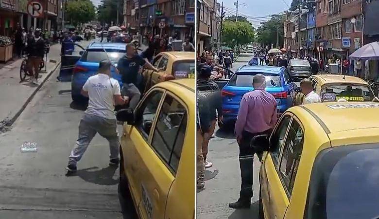 Intolerancia entre conductores en la ciudad de Bogotá. Foto: capturas de pantalla 