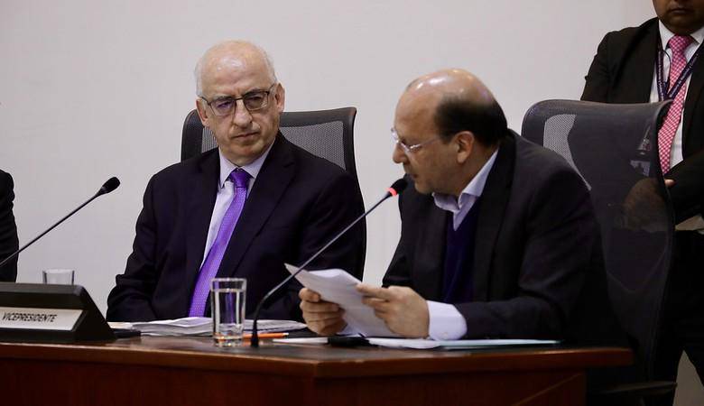 Debate reciente de control político Comisión Cuarta de la Cámara sobre las tasas de interés. En la foto: Leonardo Villar, gerente del Banco de la República; y Germán Ávila, ministro de Hacienda. FOTO: Banrep.