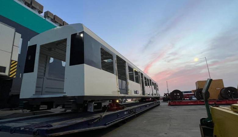 Esta parte del tren llegará próximamente al país para continuar su ensamblaje en los talleres del Metro, ubicados en Bello. Foto: Cortesía