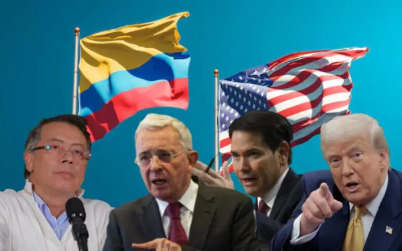 Ambos políticos, Petro y Uribe, representan polos ideológicos opuestos y vuelven a ser protagonistas de la polarización del país a pocos meses de las elecciones legislativas de marzo y presidenciales de mayo de 2026. En la ecuación entra Estados Unidos pues Trump y Rubio apoyan al exmandatario sin dudar. FOTOS Presidencia y GETTY y Freepik