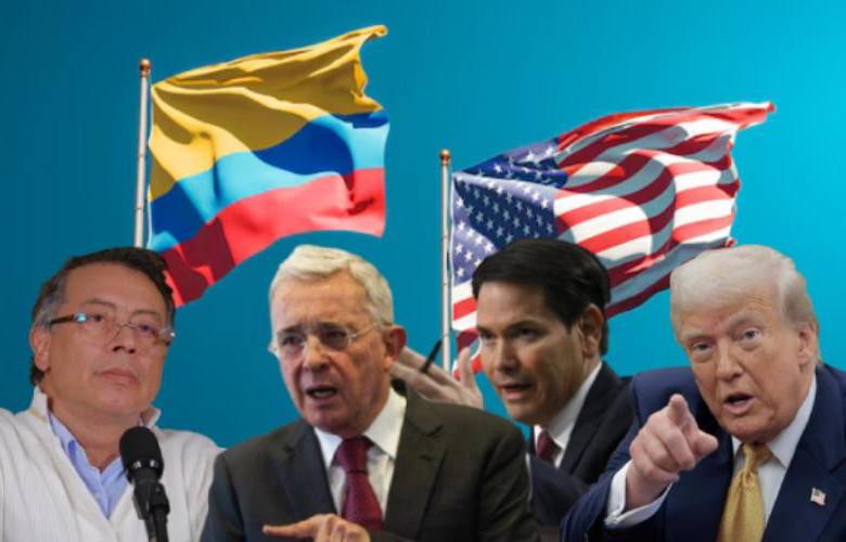 Ambos políticos, Petro y Uribe, representan polos ideológicos opuestos y vuelven a ser protagonistas de la polarización del país a pocos meses de las elecciones legislativas de marzo y presidenciales de mayo de 2026. En la ecuación entra Estados Unidos pues Trump y Rubio apoyan al exmandatario sin dudar. FOTOS Presidencia y GETTY y Freepik