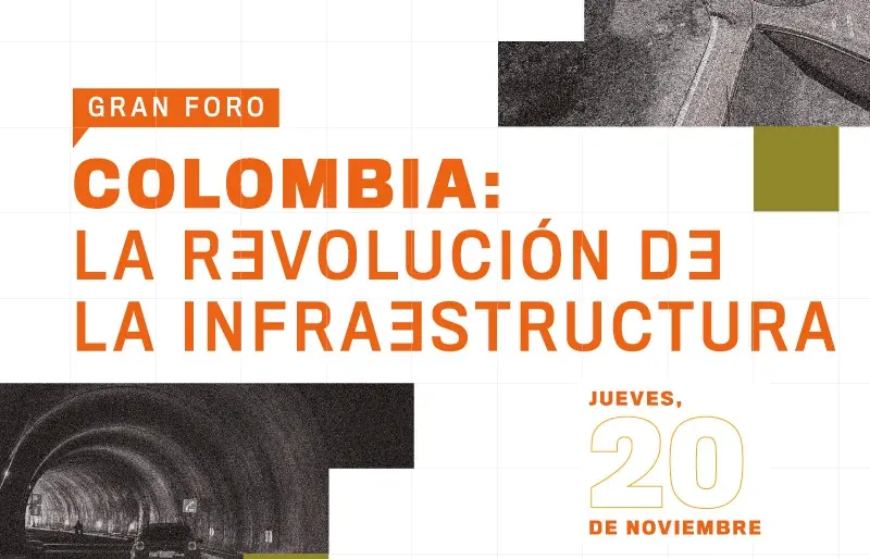 Relatoría gráfica en vivo. Panel Obras para el desarrollo social. Diego Vargas Riaño conversa con José Luis Viaña, director de Mobility en Indra Colombia; Emiro Carlos Valdés, gerente de la EDU; Rodrigo Hernández, gerente de VIVA.