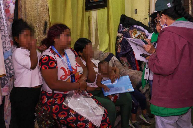 Autoridades identificaron a 13 menores en condiciones de vulnerabilidad en una vivienda de Suba, Bogotá. FOTO: Alcaldía de Bogotá.