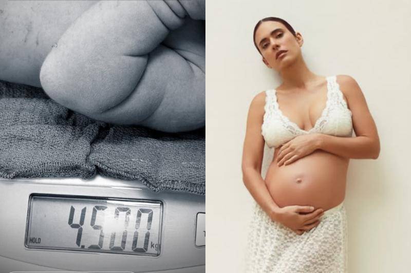 Carolina Ramírez, protagonista de “La reina del flow”, celebra el nacimiento de su hijo “Sur”. Foto: redes sociales @carocali y @martincornide