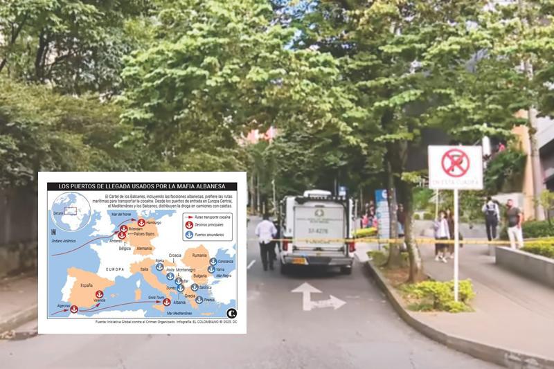 El 5 de octubre de 2025 mataron en una calle de El Poblado, en Medellín, al albanés Artur Tushi. La Policía capturó a uno de los sicarios sospechosos en el municipio de Bello, quien resultó ser un venezolano. FOTO cortesía