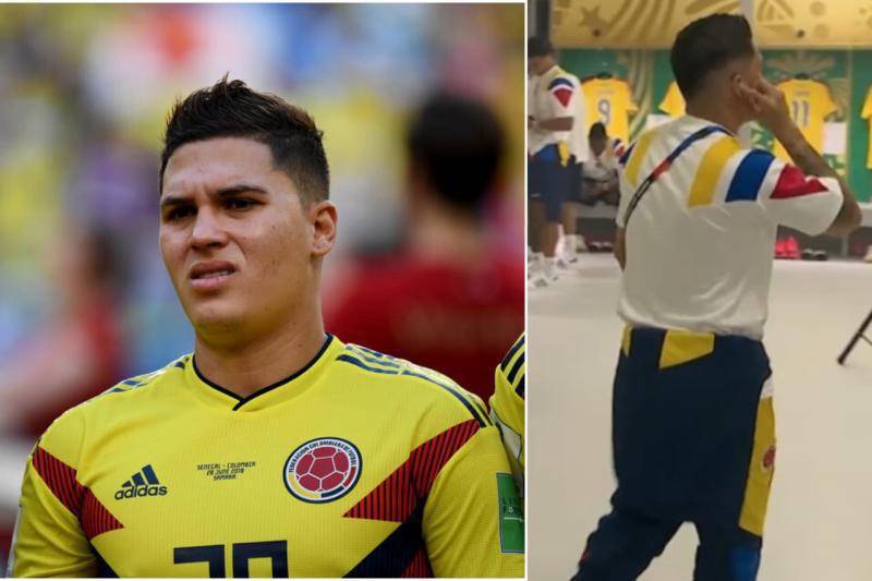 Juan Fernando Quintero, a parte de jugar al fútbol, también canta. FOTOS: Colprensa - captura de video @SC_ESPN