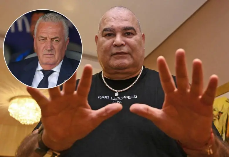 El portero José Luis Chilavert no felicitó directamente a los jugadores y replicó publicaciones relacionadas con su polémica con el técnico Gustavo Alfaro. Fotos: Getty Images y Xinhua