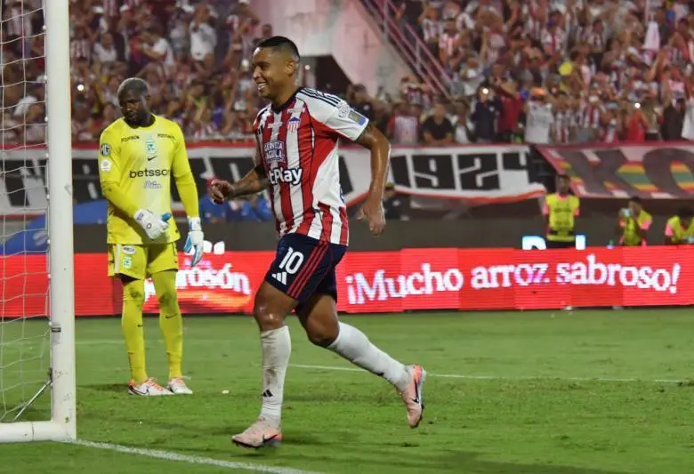 Nacional cayó 3-0 en su visita al Junior en la ida de la final de la Liga Betplay-1. FOTO CORTESÍA EL HERALDO