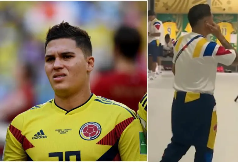 Juan Fernando Quintero, a parte de jugar al fútbol, también canta. FOTOS: Colprensa - captura de video @SC_ESPN