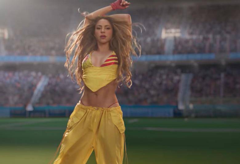 Shakira se convirtió en la reina de los mundiales con las canciones hechas para las copas de Sudáfrica 2010 y Norteamérica 2026. Foto: Captura video Dai dai.