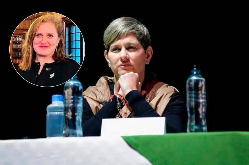 Verónica Alcocer y la española Eva Ferrer Foto: Presidencia