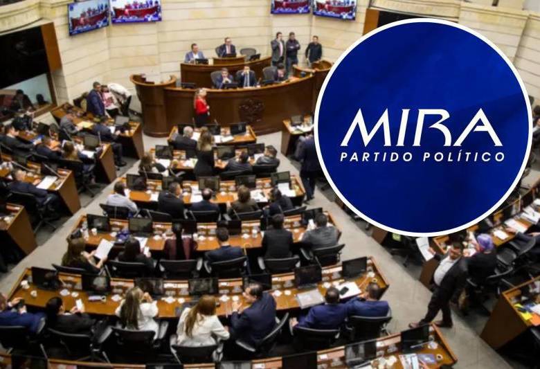 El Partido Mira no ha oficializado su postura en el Congreso con el gobierno De la Espriella. Foto: Colprensa.