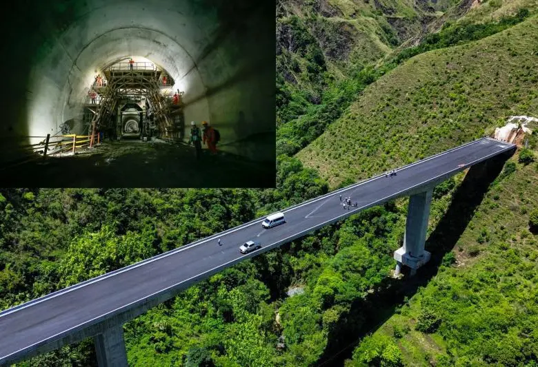 La conexión del Toyo comprende un túnel de 9,74 kilómetros y una vía nueva entre Santa Fe de Antioquia y Giraldo. FOTOS CAMILO SUÁREZ ECHEVERRI