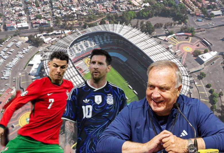 Cristiano Ronaldo, Lionel Messi, Dick Advocaat y el estadio Azteca pueden ser los protagonistas de las históricas marcas que se rompan en este mundial. Fotos: AFP y Getty Images