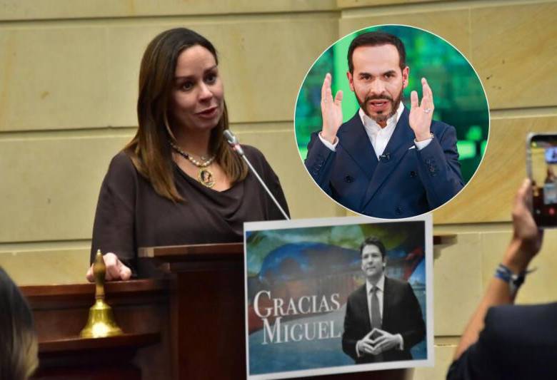 María Claudia Tarazona le hace petición a Abelardo de la Espriella a días de cumplirse el año de la muerte del senador y precandidato presidencial, Miguel Uribe Turbay. Fotos: Colprensa y Manuel Saldarriaga