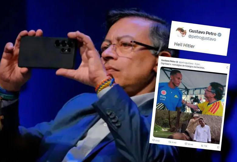 El presidente Petro tuvo un fin de semana bastante agitado en redes sociales: participó en política, atacó a periodistas y futbolistas. Foto: Presidencia