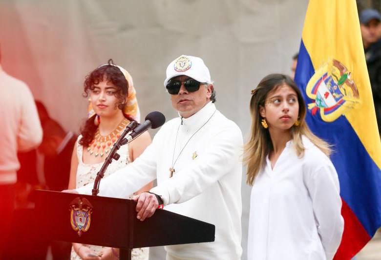 El presidente Gustavo Petro comienza a despedirse de la Presidencia de la República. FOTO: COLPRENSA