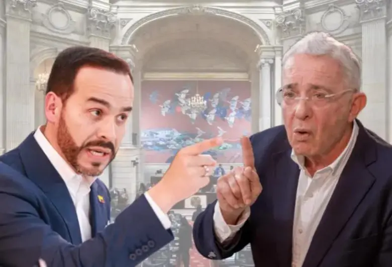 De la Espriella mantuvo una relación cercana con Uribe hasta antes de la campaña presidencial. Foto: Colprensa/Juan Antonio Sánchez/Manuel Saldarriaga.