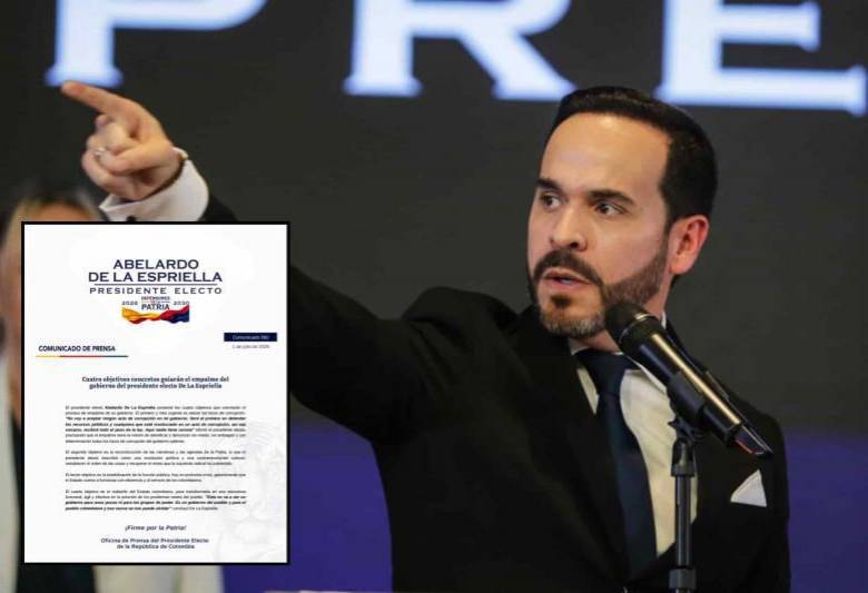El presidente electo fijó ciertos criterios que busca se cumplan en este proceso con el gobierno saliente. Foto: Colprensa/Abelardo de la Espriella.