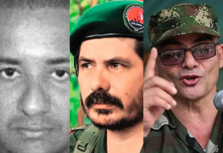 ’Chiquito Malo’, ‘Pablito’ e ‘Iván Mordisco’, objetivos de alto valor en Colombia. Fotos: cortesía