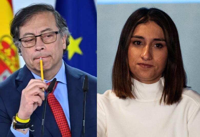 Gustavo Petro y Laura Sarabia. Fotos: AFP
