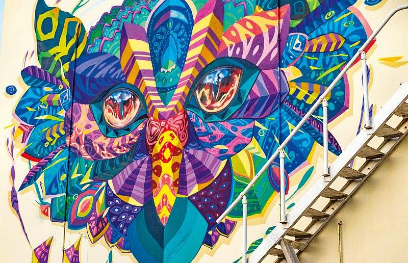 Artistas locales e internacionales han intervenido con murales a San Nicolás, la segunda ciudad más grande de Aruba. FOTO Cortesía ATA