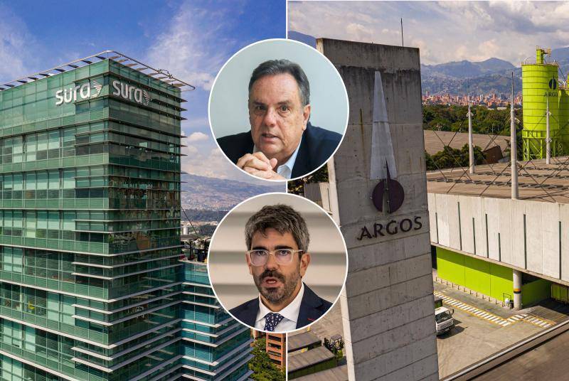 Jorge Mario Velásquez, presidente de Grupo Argos (en la imagen arriba), y Ricardo Jaramillo, presidente de Grupo Sura, lideraron el desenroque de los conglomerados empresariales. FOTO EL COLOMBIANO