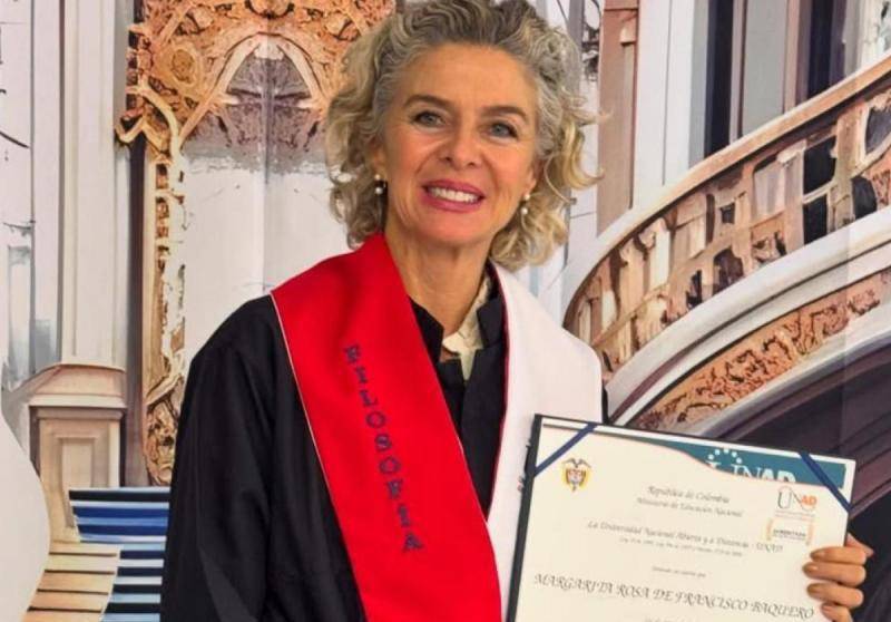 Margarita Rosa de Francisco, que además de ser actriz estudió un pregrado en filosofía en la Universidad Nacional Abierta y a Distancia (UNAD). Foto: redes sociales