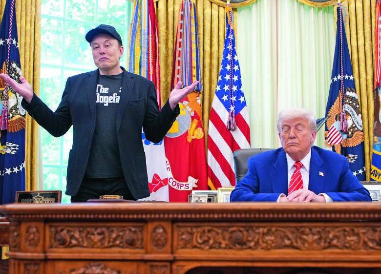 Donald Trump y Elon Musk siguen siendo amigos, dijeron; sin embargo, las pérdidas económicas y los ataques por sus decisiones al frente del Doge terminaron con las intenciones políticas del dueño de Tesla. FOTOs GETTY
