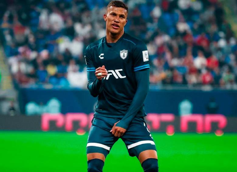 Nelson Deossa, entre las figuras del Pachuca. Entró al minuto 65. FOTO X-Copa Mundial Fifa