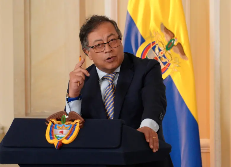 Gustavo Petro, presidente de Colombia. FOTO: Presidencia.