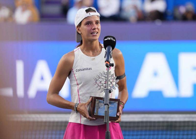 Emiliana Arango subcampeona del WTA 500 de Guadalajara. FOTO Cortesía Guadalajara
