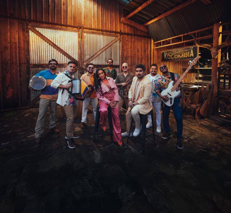 Los Cumbia Stars están nominados al Latin Grammy 2025 en la categoría Mejor Álbum Cumbia/Vallenato con Baila Kolombia. FOTO Cortesía Discos fuentes