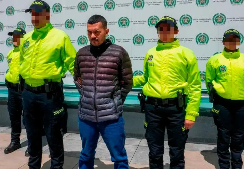 Elder Arteaga Hernández (“el Costeño”) es señalado de coordinar el operativo criminal para atentar contra el senador Miguel Uribe en Bogotá. FOTO cortesía de policía