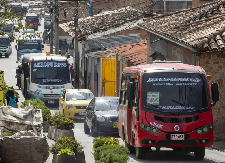 Imagen de referencia de rutas de buses de Rionegro. Foto: EL COLOMBIANO