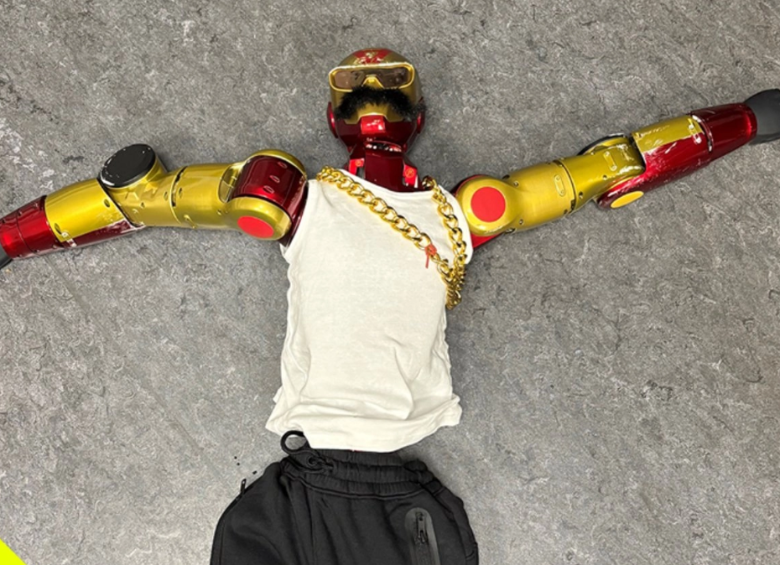Este sería el robot usado para la agresión. Foto: cuenta de X de @polizei_nrw_k
