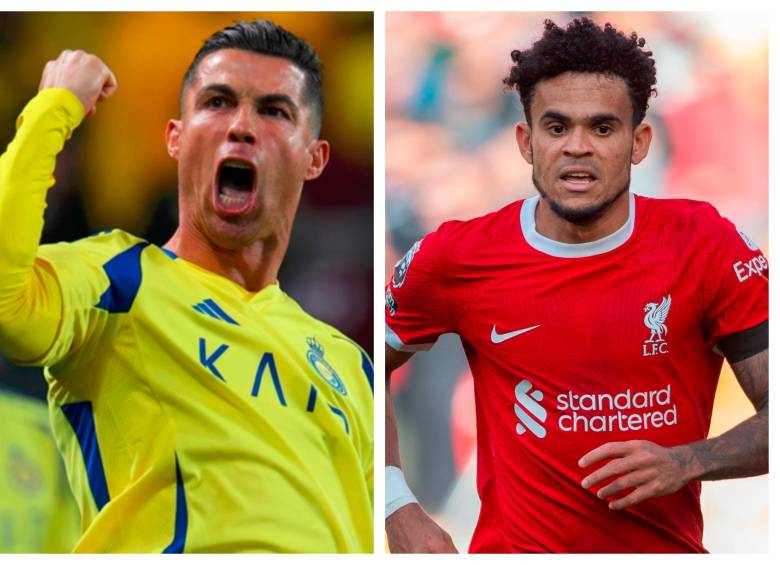 Cristiano Ronaldo y Luis Díaz, ambos están definiendo su futuro deportivo. FOTOS @AlNassrFC_EN y @LFC