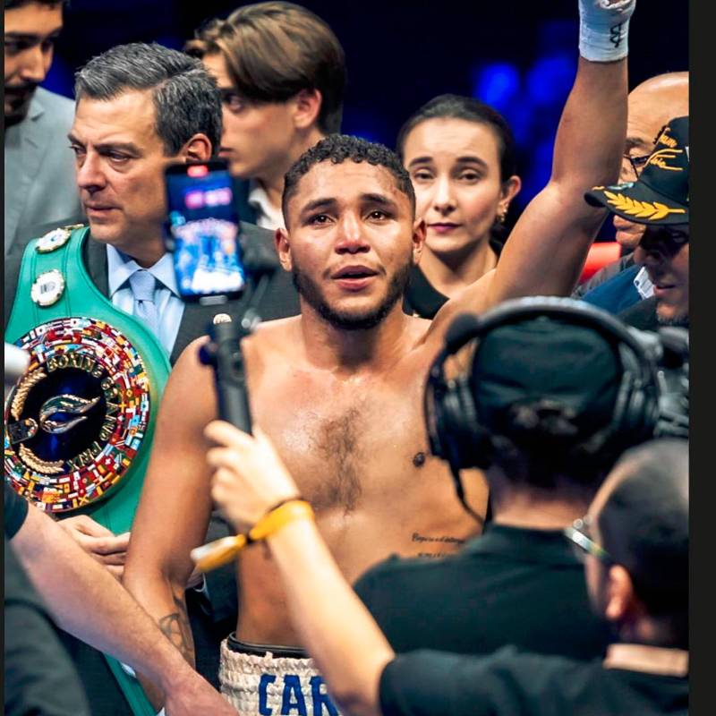 Entre lágrimas, Carlos Utria festejó la conquista de su título mundial. FOTO FACEBOOK CARLOS UTRIA