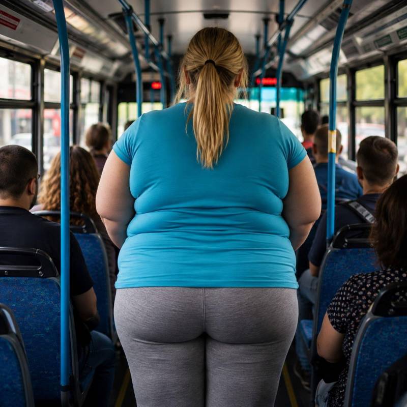 Una persona con sobrepeso interpuso acción de tutela ante la negativa de operadoras de buses para montarse por la puerta de atrás. Foto: Magnific