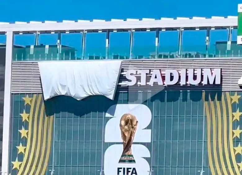 Así quedó el letrero principal del Levi’s Stadium. FOTO: Tomada de X
