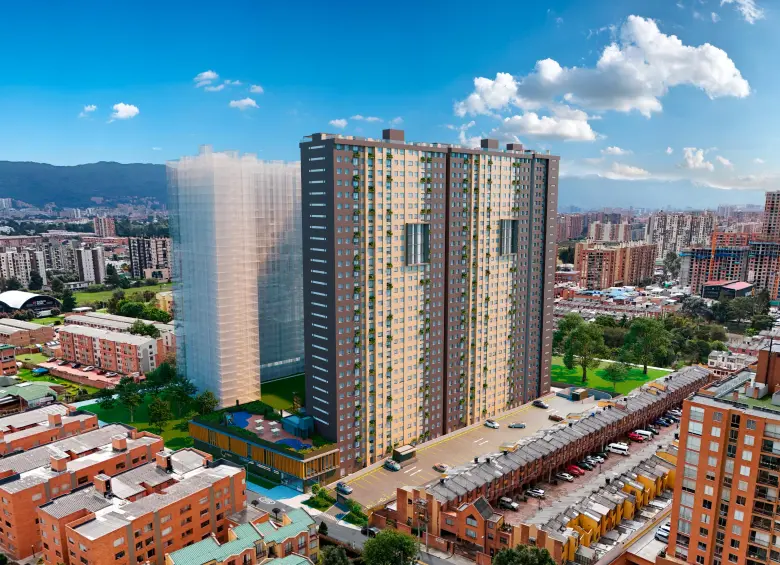 El proyecto VIS Calia, lanzado por Conconcreto en Bogotá, contempla cerca de 1.780 viviendas y ventas estimadas por más de $584.000 millones. FOTO cortesía Conconcreto