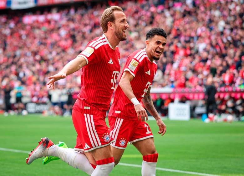 Harry Kane y Luis Díaz, una sociedad que dejó huella en la gran temporada del Bayern. FOTO: GETTY