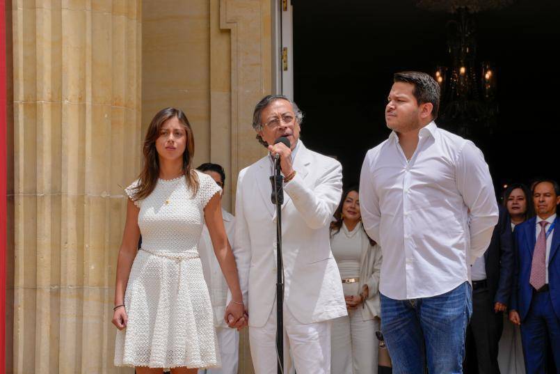Gustavo Petro dejó el mando en la Casa de Nariño tras cuatro años en los que incentivó la discusión de temas sociales en el debate público. Pero su paso por la Presidencia también estuvo marcado por escándalos, denuncias de corrupción y críticas entre sus propios funcionarios. FOTO<b> Presidencia</b> 